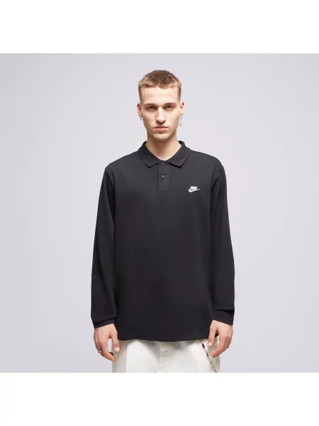 Nike Polo M Nk Club Knit Ls Polo czarna