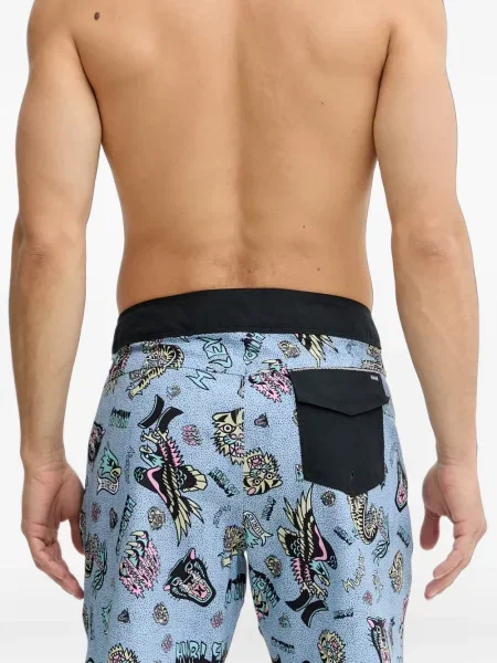 Pantaloni scurți Hurley cu imagine albastru