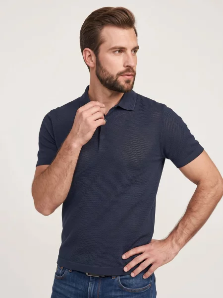 Tricou polo Boss Black negru