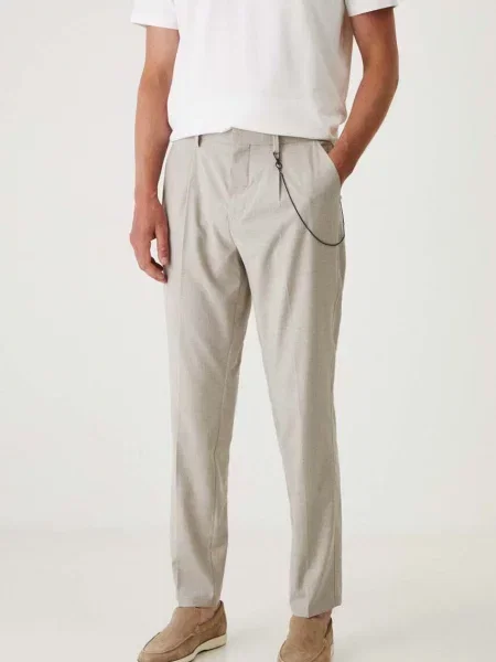 Kalhoty Medicine ve střihu chinos béžová
