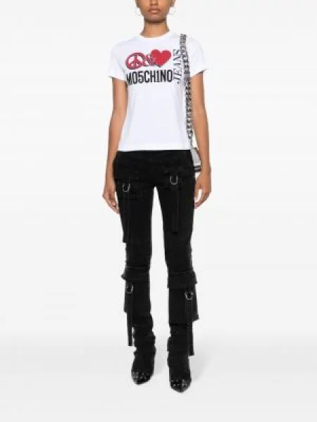 Raštuotas marškinėliai Moschino Jeans
