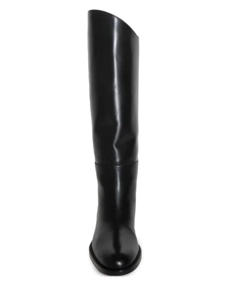 Botine Chuckies din piele negru