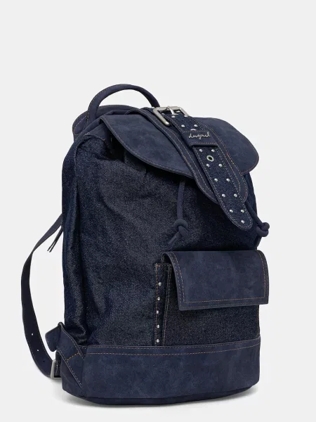Джинсовий рюкзак Desigual BINDELLA K великий однотонний синій