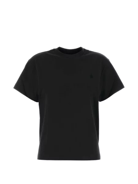 Tricou Jil Sander cu broderie negru