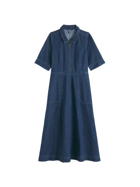Seasalt Cornwall Rochie tip bluză Gwenter denim albastru