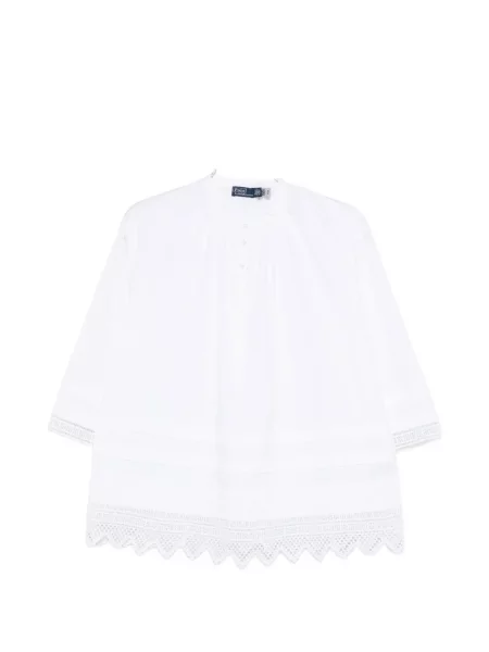 Bluză de dantelă Polo Ralph Lauren din dantelă negru