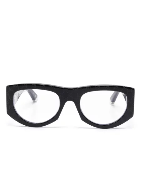 Ochelari de soare Gucci Eyewear cu imprimeu geometric negru