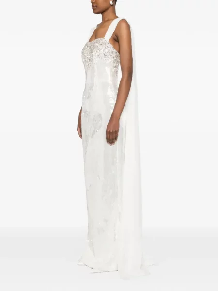 Rochie de seară Dina Melwani alb