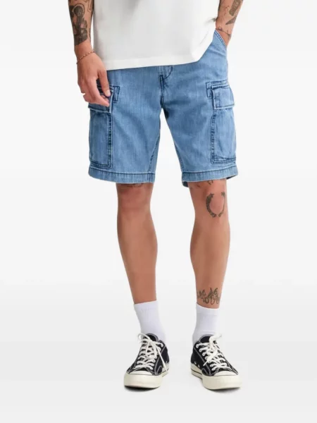 Pulover Levi's® cu autograf cu cordon cu 5 buzunare alb