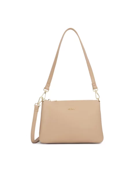Torebka skórzana Kazar skórzana beżowa