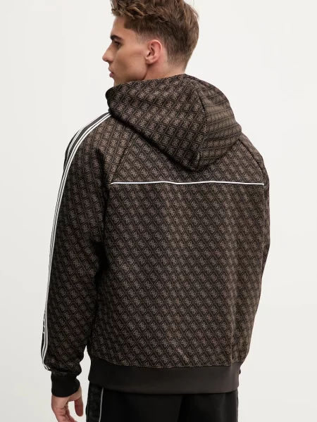 Свитер Guess с капюшоном коричневый