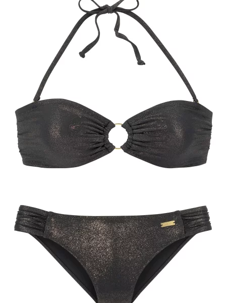 LASCANA Bikini zlata črna