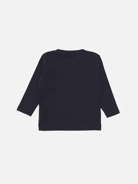 Дитячий Лонгслів YUKI темно-синій синя