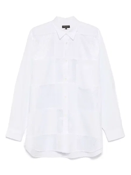 Cămașă Comme Des Garcons Homme Plus în carouri alb