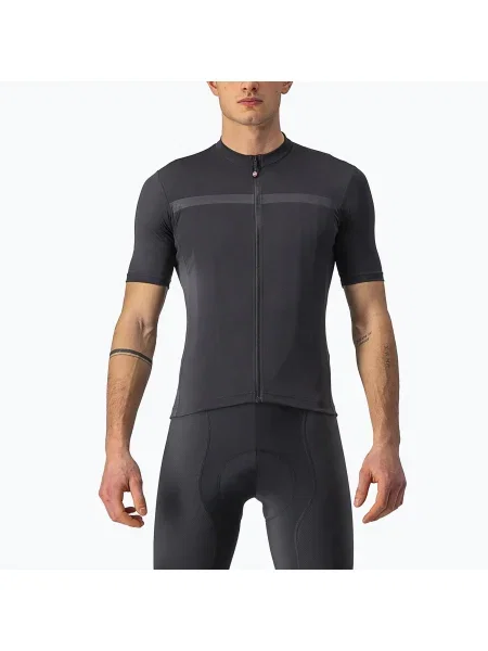 Мъжка колоездачна тениска Castelli Classifica light black черно