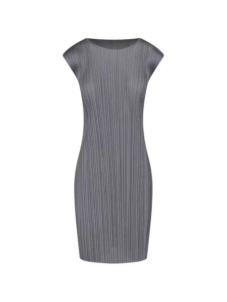 Rochie mini Pleats Please Issey Miyake gri