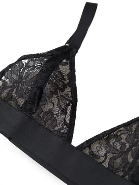 Φλοράλ σουτιέν τριγωνάκι Dolce & Gabbana με δαντέλα μαύρο