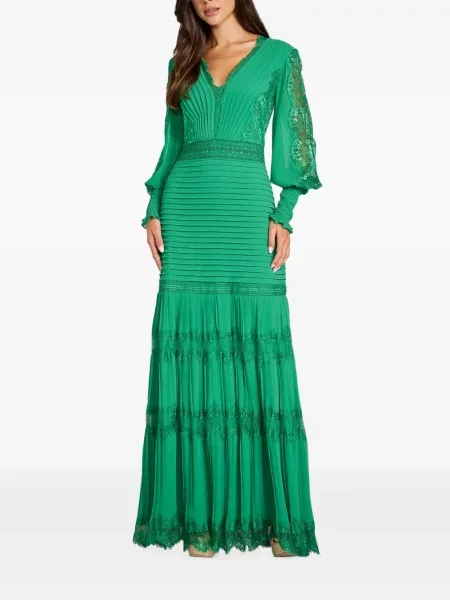 Rochie maxi Tadashi Shoji din dantelă verde