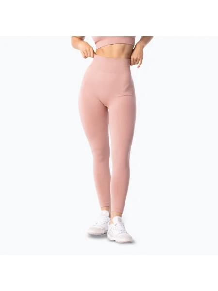 Női edzés leggings Carpatree Simply Seamless sima rózsaszínű. Méret: M rózsaszín