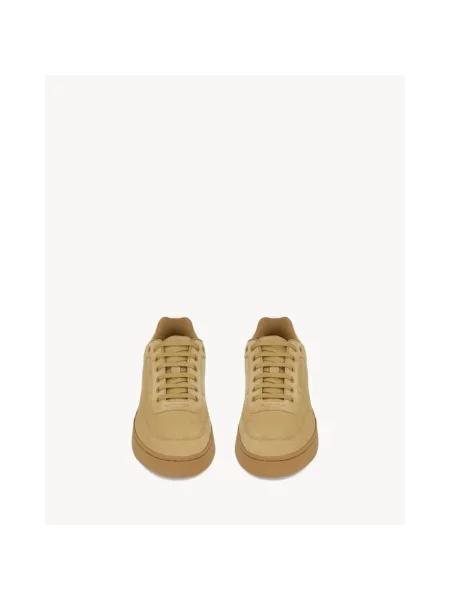Sneakersy Saint Laurent skórzane brązowe