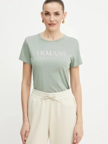 Armani Exchange tričko zelené
