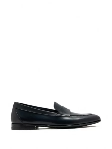 Pantofi loafer Magnanni din piele albastru