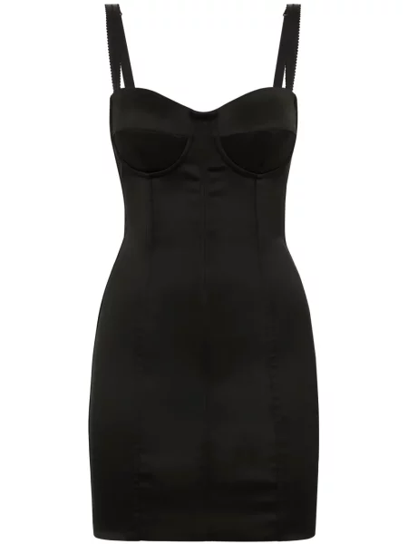 Сатенен сутиен Dolce & Gabbana черно