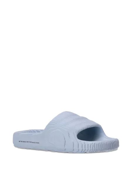 Papuci Adidas din piele de căprioară albastru