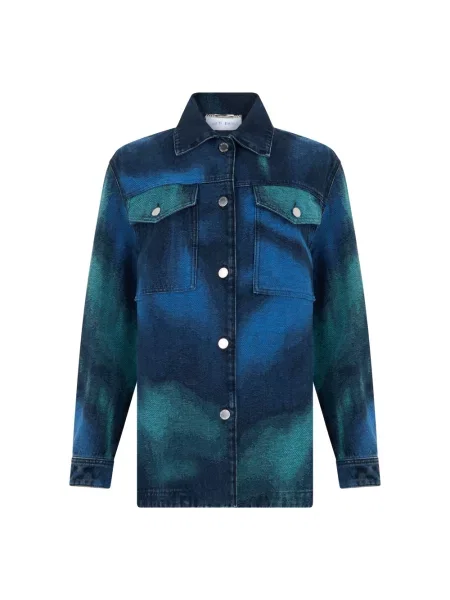 Kurtka jeansowa Alberta Ferretti niebieska