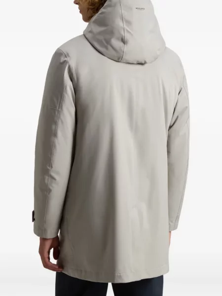 Palton Woolrich cu glugă gri