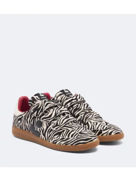Sneakerși Isabel Marant cu imagine cu model zebră