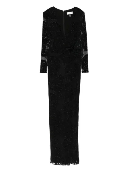 Rochie maxi Nissa cu imagine negru