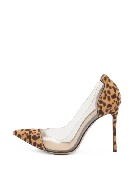 Pantofi cu toc Gianvito Rossi cu imagine cu imprimeu animal print maro
