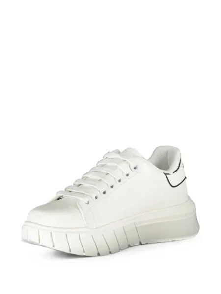 Sneakerși Gaëlle Paris cu platformă alb