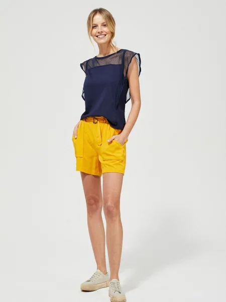 Pantaloni scurți Marisse albastru