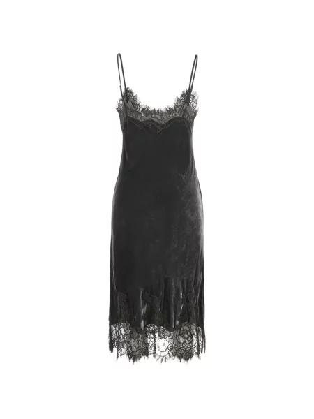 Rochie midi Gold Hawk din dantelă gri