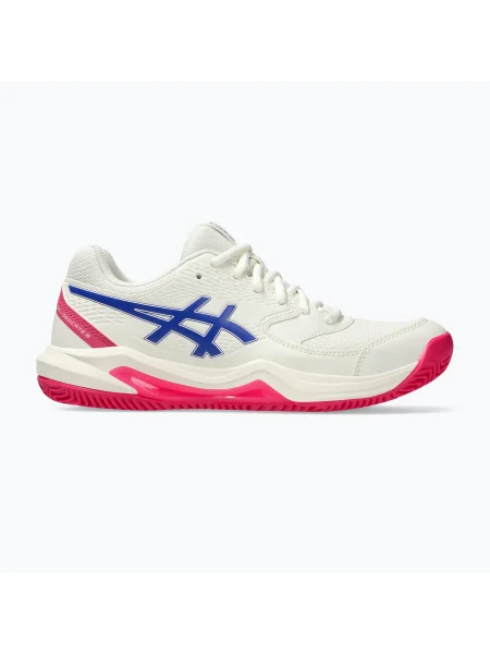Női teniszcipő Asics Gel-Dedicate 8 Clay W krém/sötét kobalt. Méret: 40 EU fehér