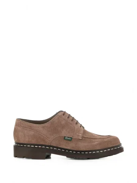 Pantofi derby Paraboot din piele de căprioară maro