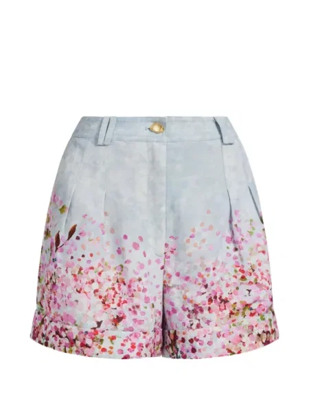 Pantaloni scurți Aje cu model floral cu imagine albastru