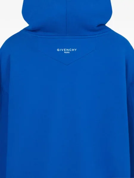 Hanorac cu glugă Givenchy din fleece albastru