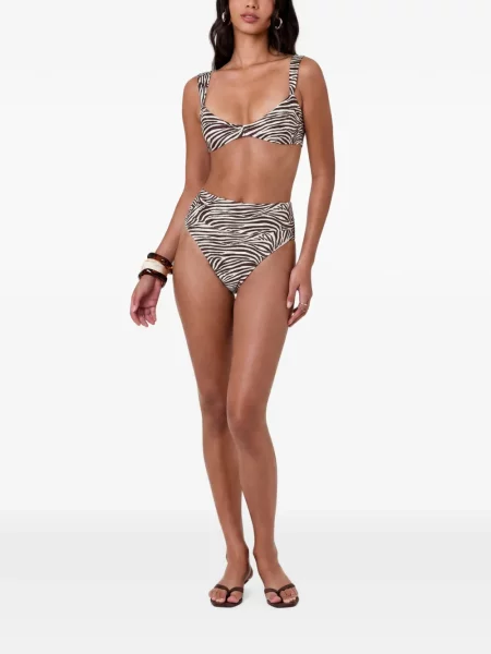 Top Nicholas cu model zebră maro