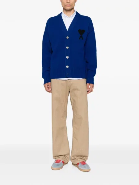 Cardigan Ami Paris albastru