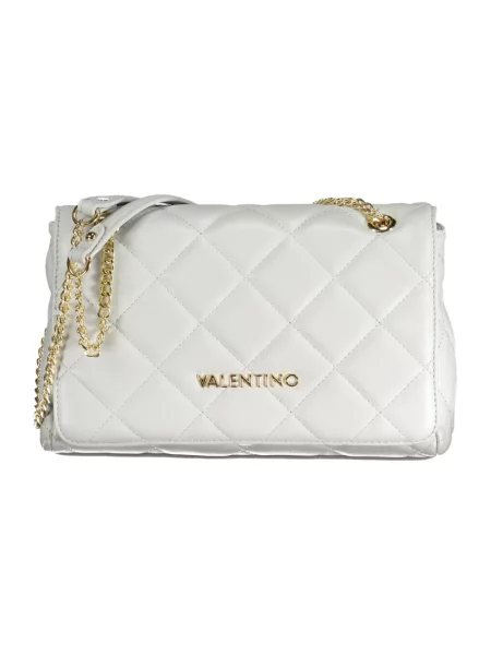 Torebka skórzana Valentino skórzana biała