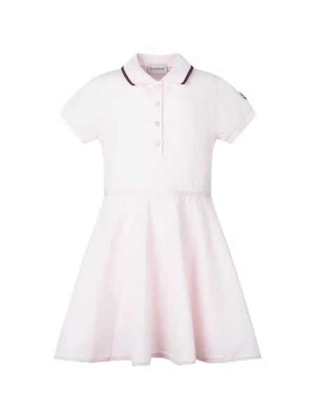 Sukienka koszulowa dziecięca Moncler Enfant różowa