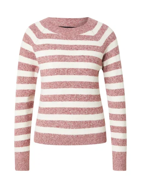 VERO MODA Pulover VMDoffy roșu amestecat alb