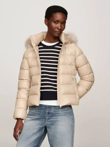 Tommy Hilfiger De puf geacă bej