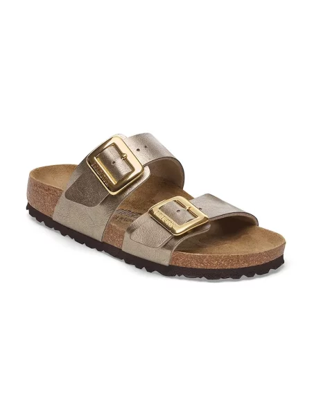 Šľapky Birkenstock s prackou hnedá