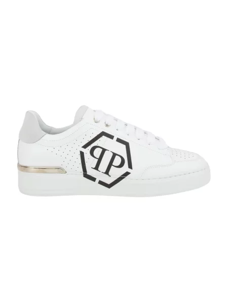 Sneakersy Philipp Plein skórzane białe