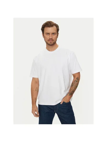 Guess Jeans Marškinėliai Regular Fit balta