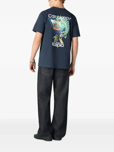 Tricou Casablanca cu imagine albastru